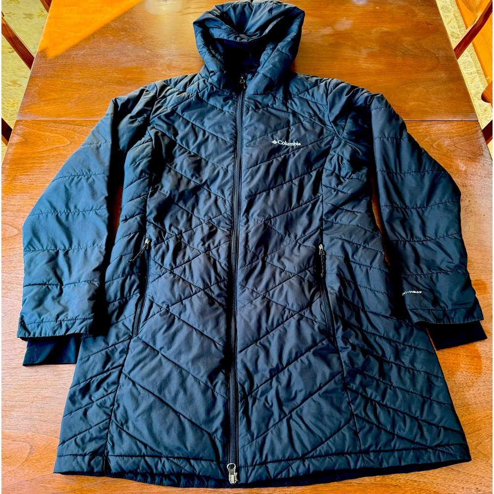 Columbia Heavenly Long Hooded Jacket with OMNI-HEAT ❄️ GREAT CONDITION!